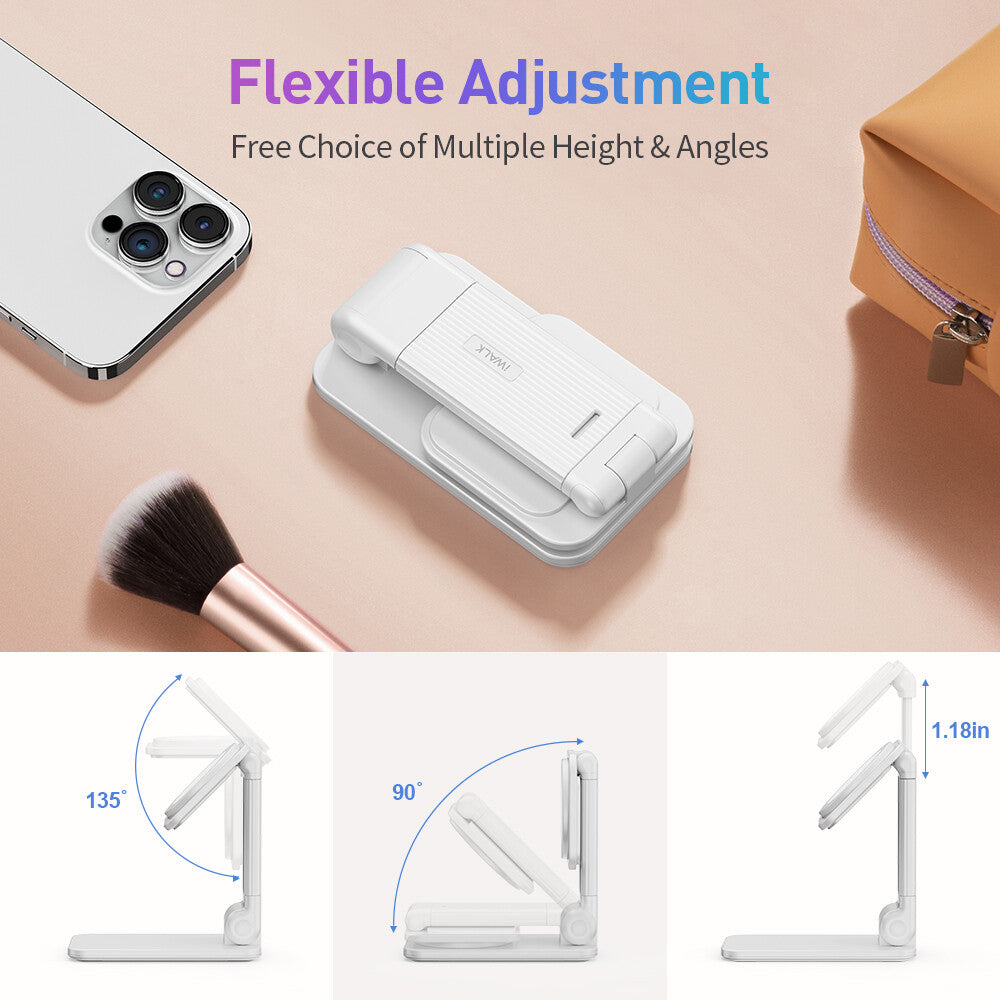 iWALK Foldable magsafe stand for Desk, Height Adjustable Hands-Free