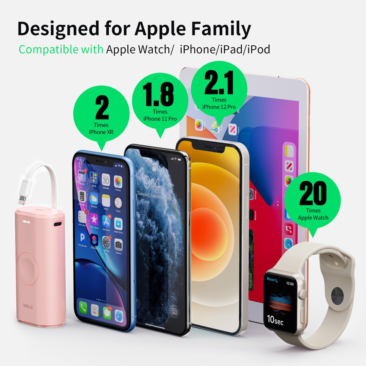 portable apple watch and phone charger