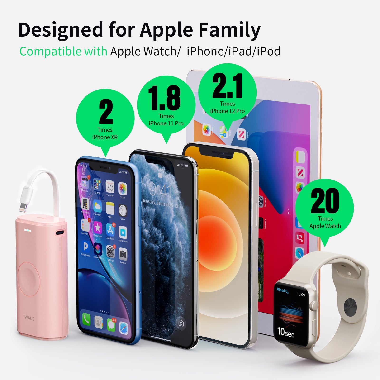 portable apple watch and phone charger