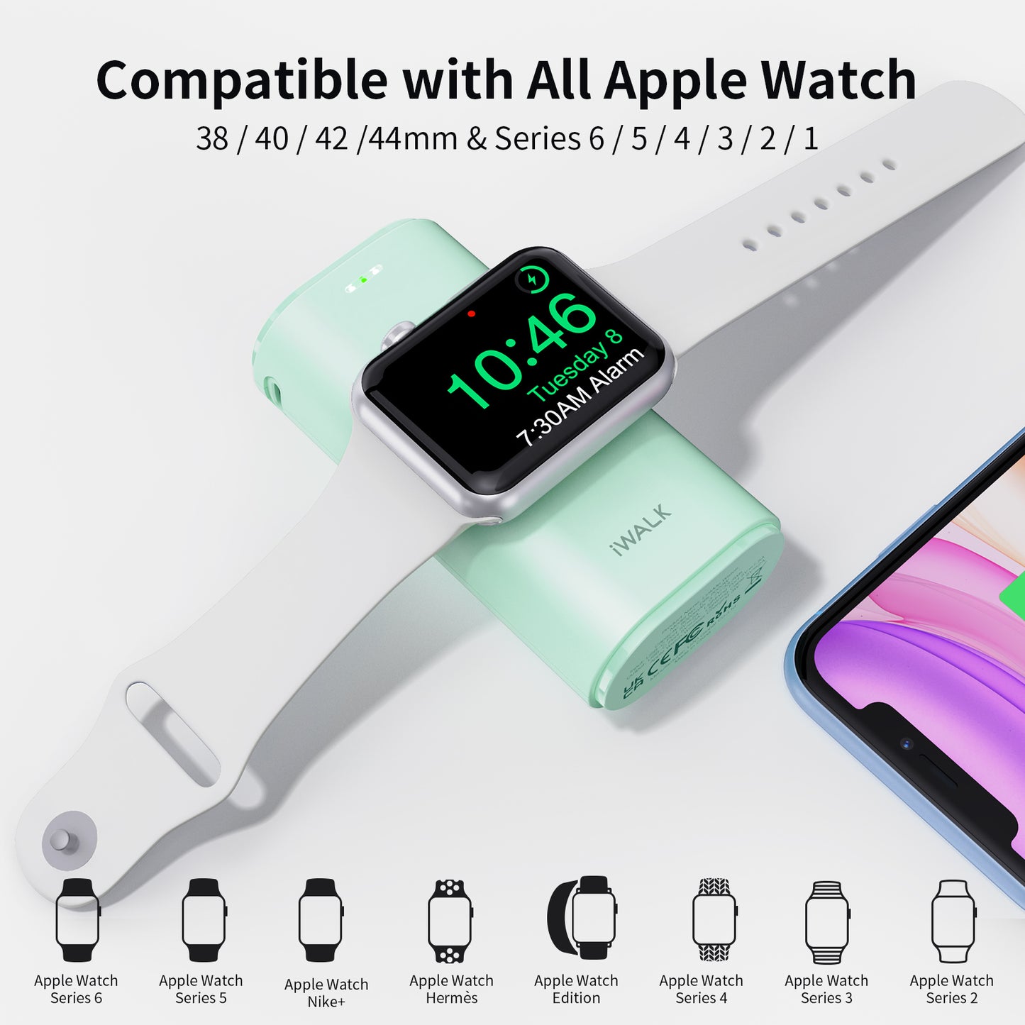 portable apple watch and phone charger