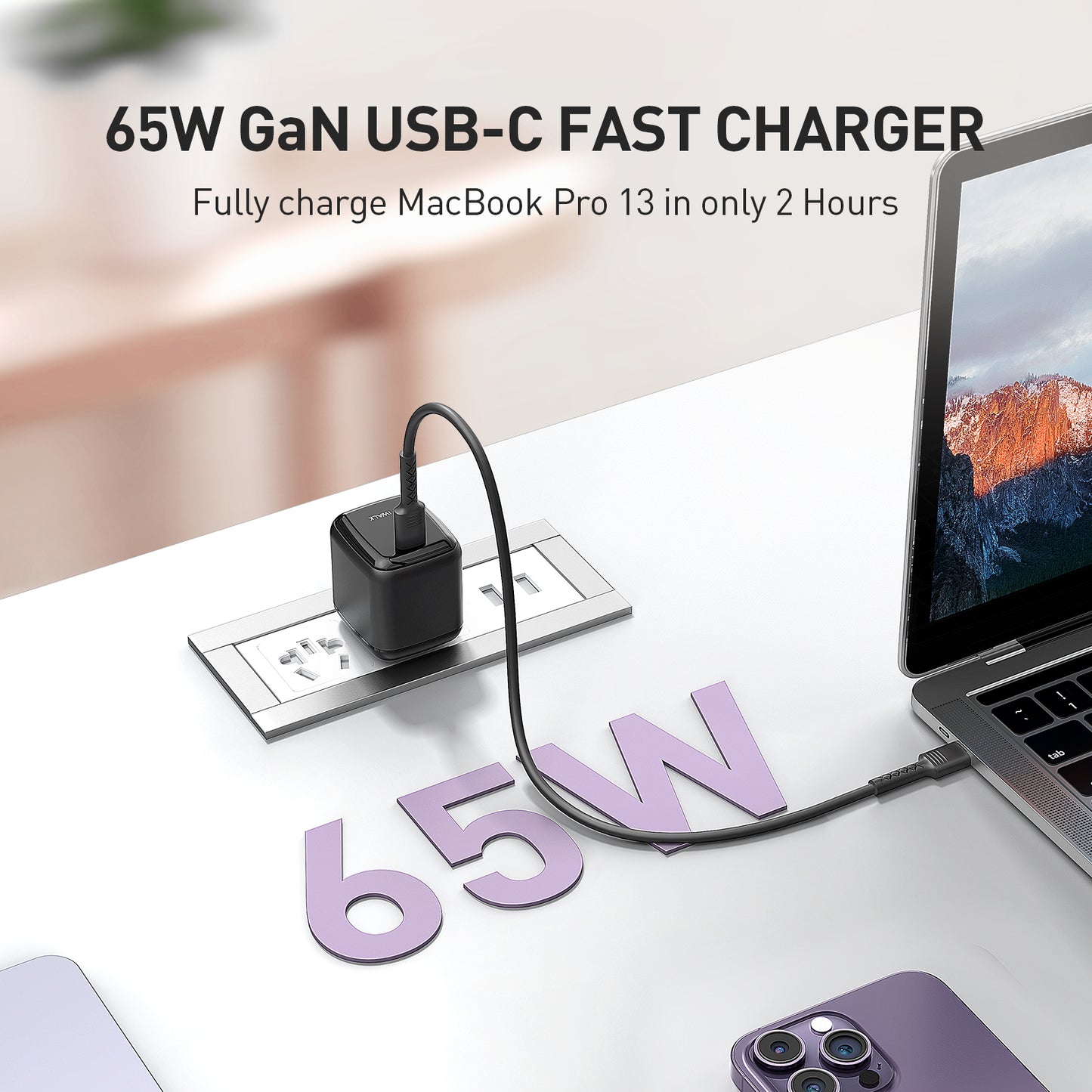 iWALK 65W PPS Fast Charging USB C Charger