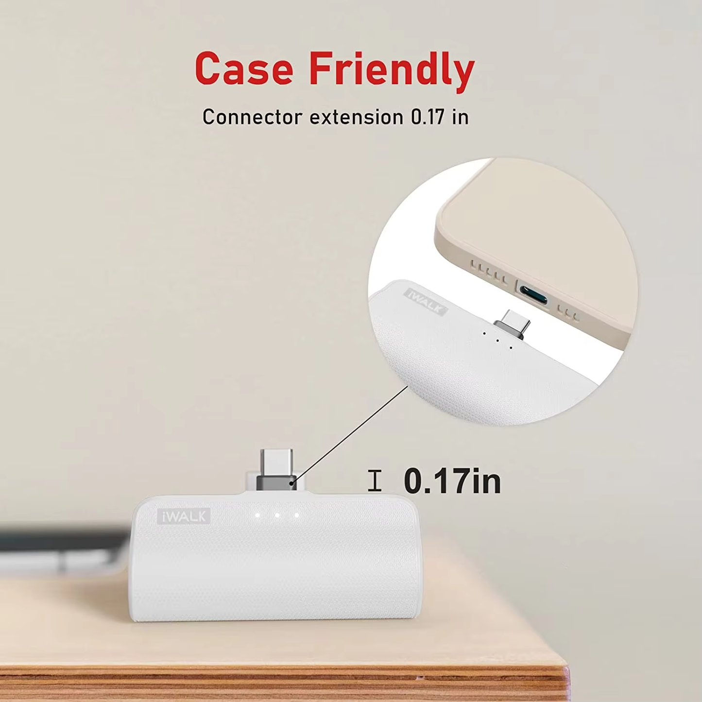 iWALK LinkMe Plus | 3350mAh Small Portable Charger