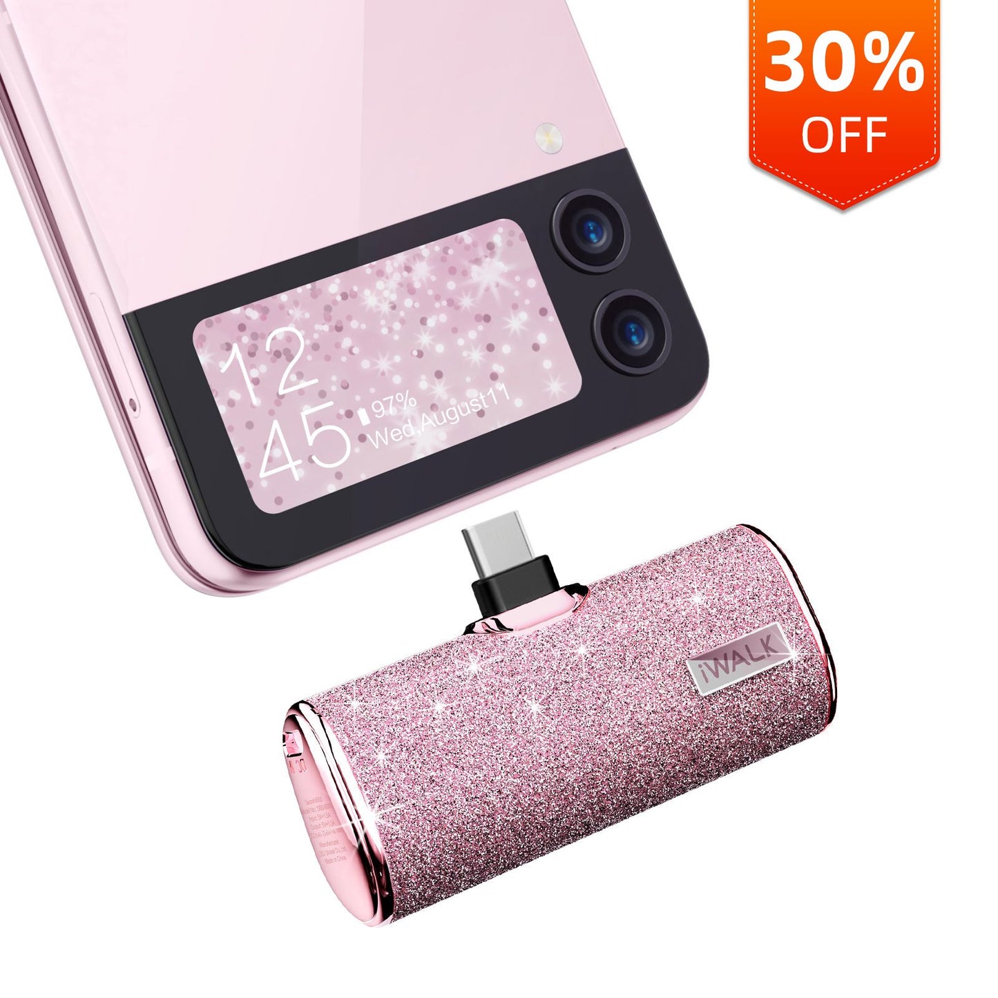 iWALK Secret4500|Diamond Portable Charger Built-In USB-C Port