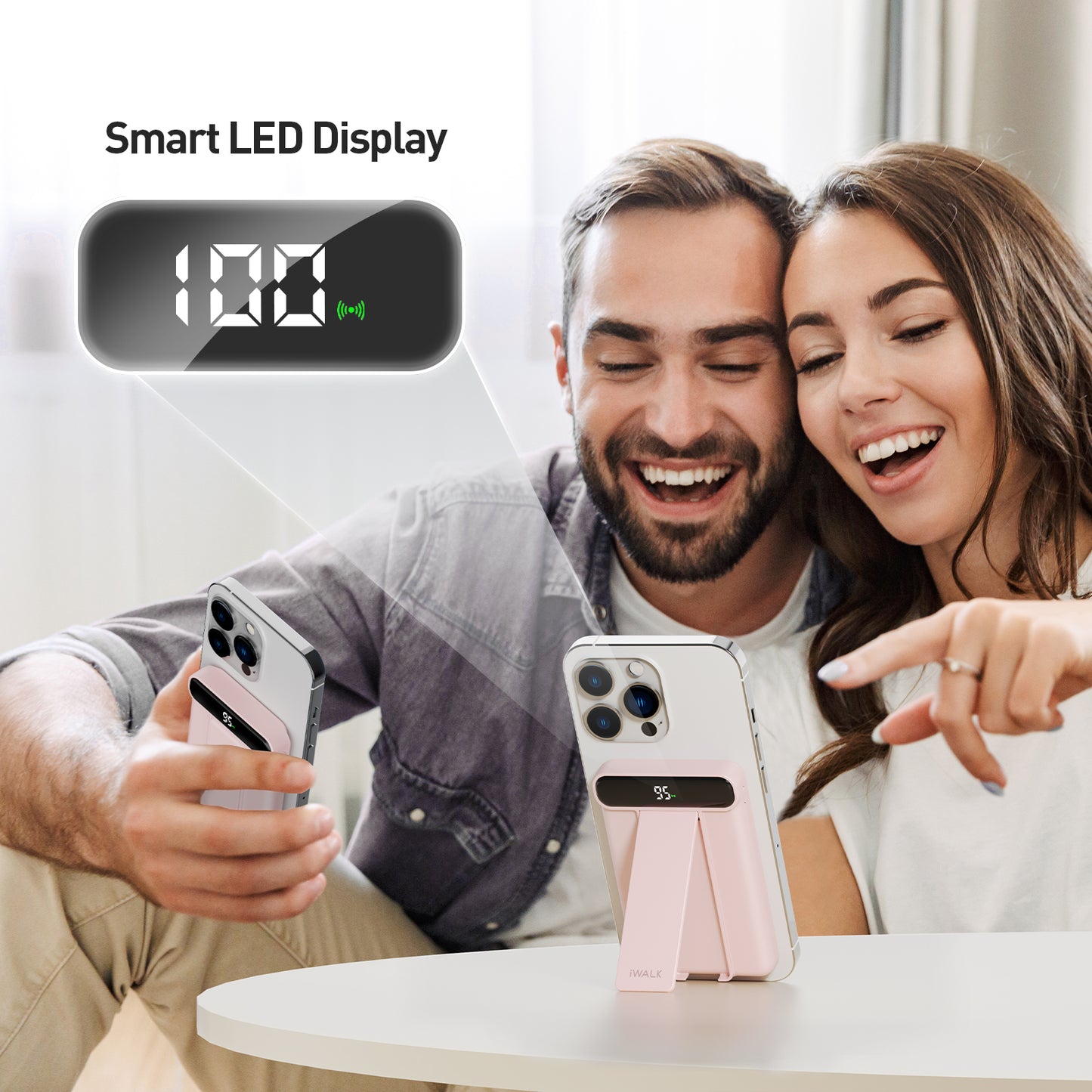 iWALK 5000mAh USB-C Port Magnetic Portable Charger with Stand
