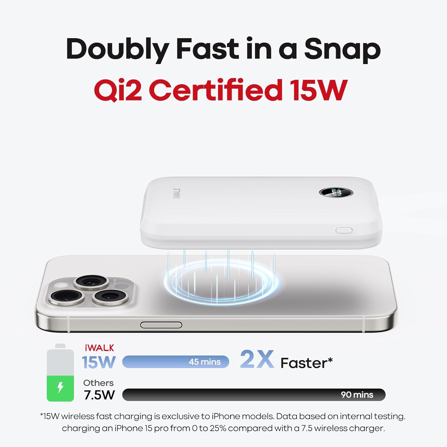 Doubly Fast in a Snap Qi2 certified 15W