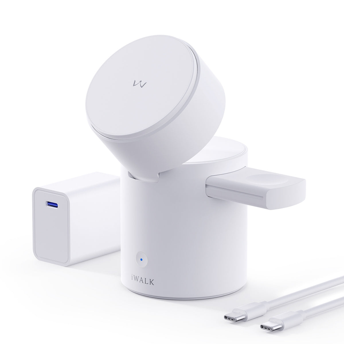 iWALK StandMe Auto|Auto Rotation Foldable 3-in-1 Charging Stand