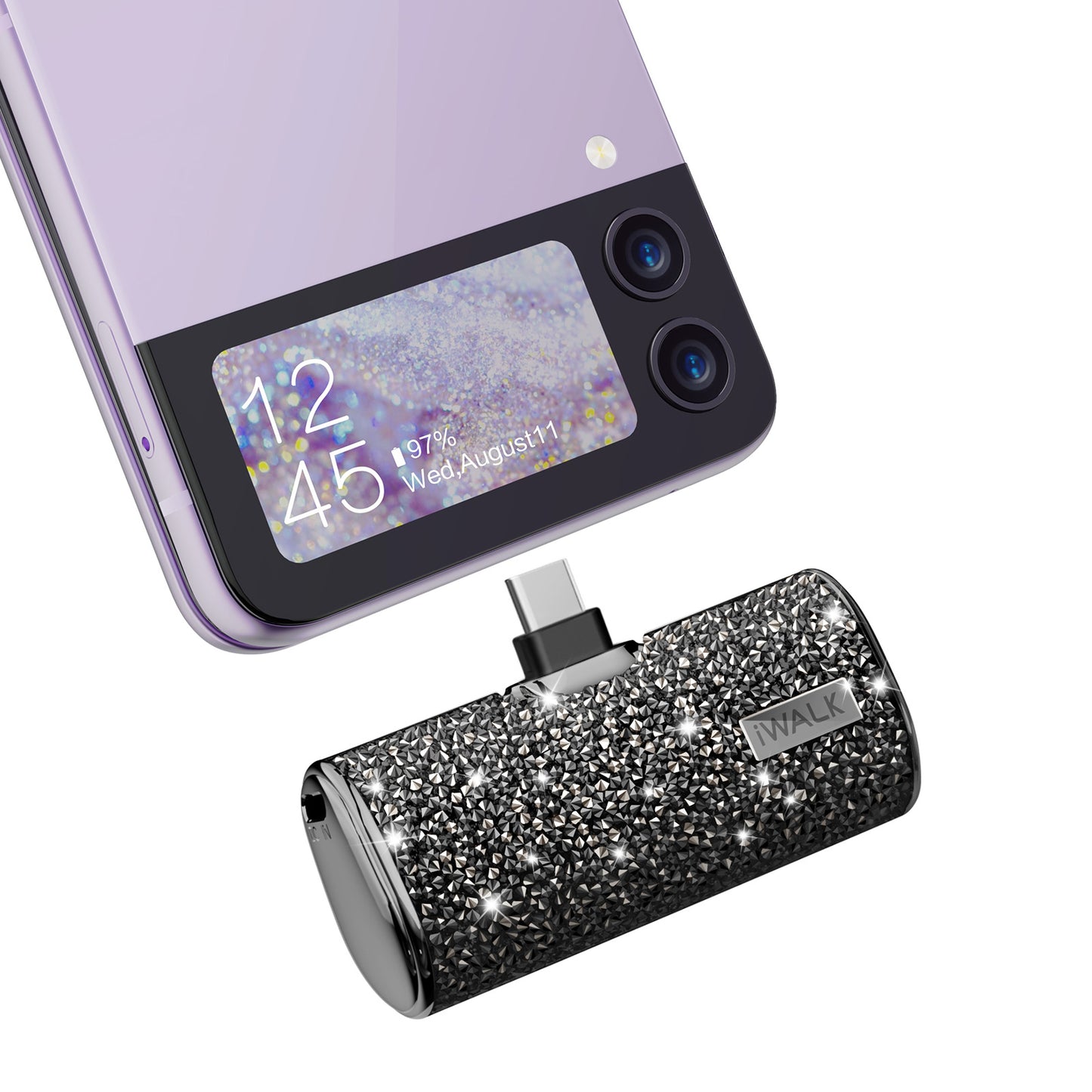 usb c power bank black