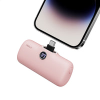 pocket battery charger pink