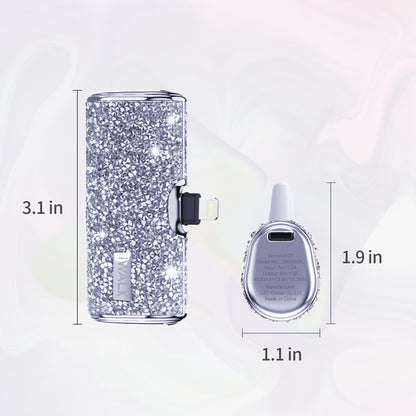 iWALK Secret4500 | Cargador portátil BlingBling de 4500 mAh para iPhone [conector Lightning integrado]