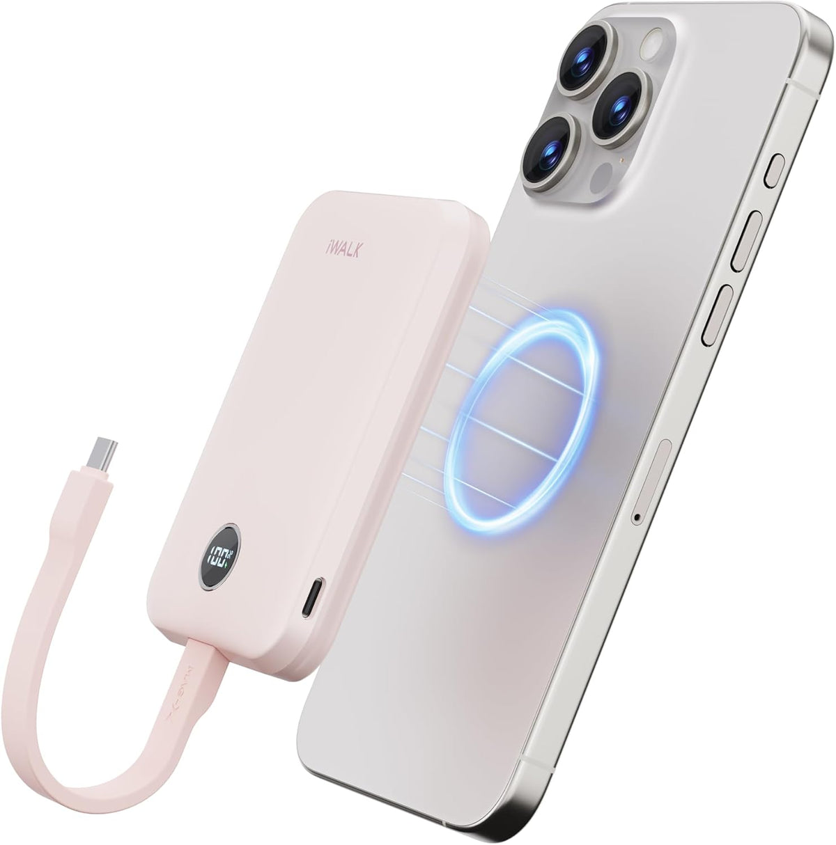 iWALK PowerHybrid | 10000 mAh, certificación Qi2, admite carga inalámbrica de 15 W y carga rápida bidireccional de 30 W