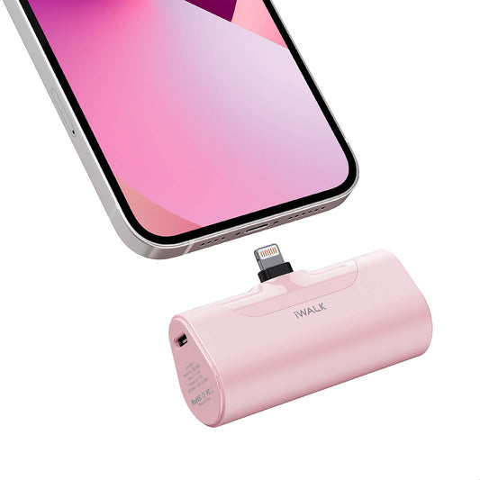 iWALK LinkPod 4 | 4500mAh Pocket Size Cute Portable Charger [Built-In Lightning Connector]