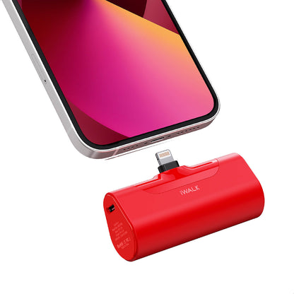 iWALK LinkPod 4 | 4500mAh Pocket Size Cute Portable Charger [Built-In Lightning Connector]