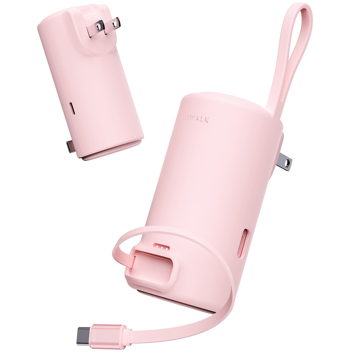 iWALK LinkPod AC5000|30W Power Bank with Foldable AC Plug & Built-in USB-C Cable