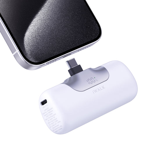 iWALK LinkPod 5 | Cargador portátil USB-C de carga rápida de 5500 mAh y 22,5 W