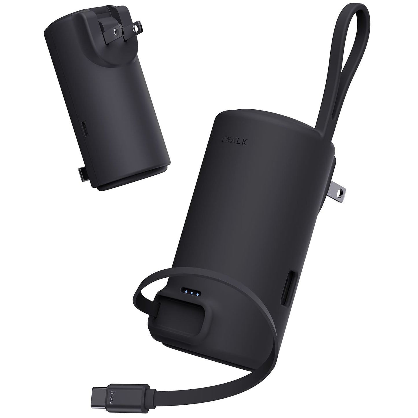 iWALK LinkPod AC5000|30W Power Bank with Foldable AC Plug & Built-in USB-C Cable
