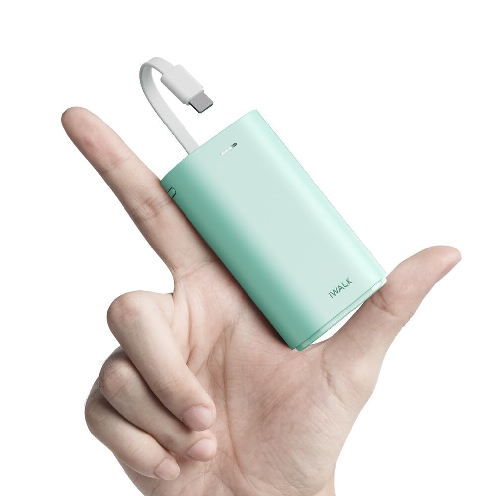 iWALK LinkPod Y | 9000mAh Power Bank [Built-In Lightning Cable]