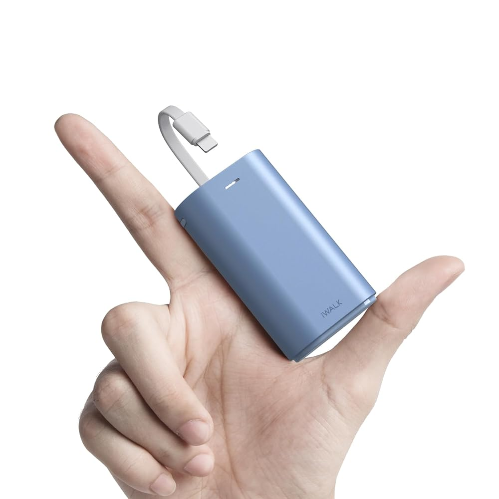 iWALK LinkPod Y | 9000mAh Power Bank [Built-In Lightning Cable]