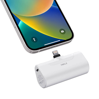 iWALK LinkPod 4 | 4500mAh Pocket Size Cute Portable Charger [Built-In Lightning Connector]