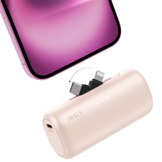 iWALK LinkPod Switch | 5000mAh, comes with USB-C and Lightning Plug Portable Charger