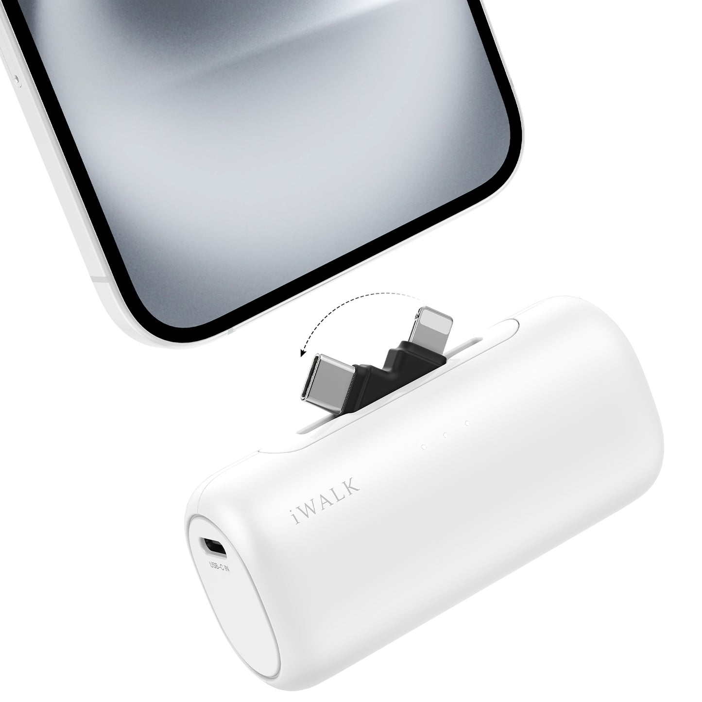 iWALK LinkPod Switch | 5000mAh, comes with USB-C and Lightning Plug Portable Charger