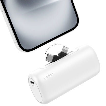 iWALK LinkPod Switch | 5000mAh, comes with USB-C and Lightning Plug Portable Charger