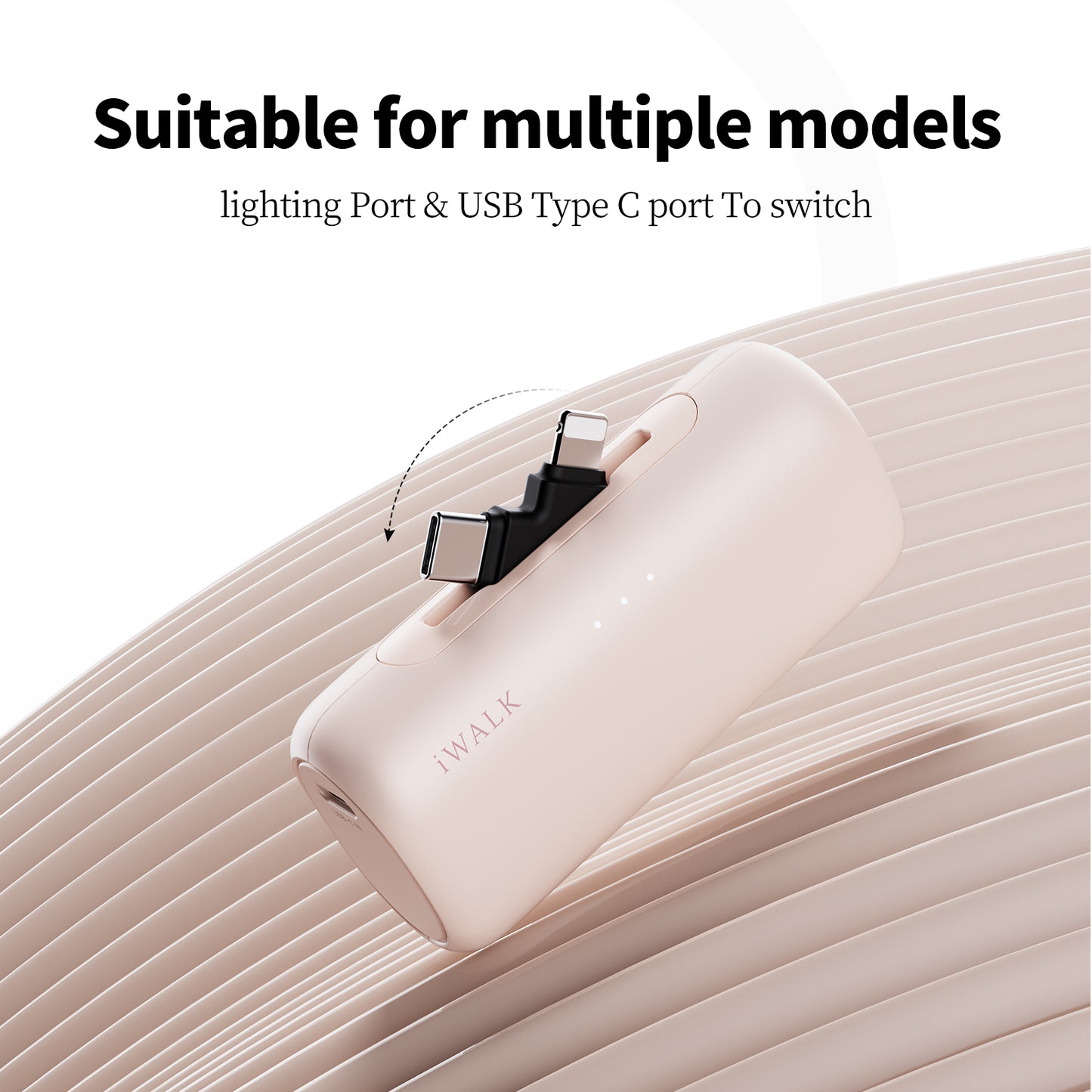 iWALK LinkPod Switch | 5000mAh, comes with USB-C and Lightning Plug Portable Charger