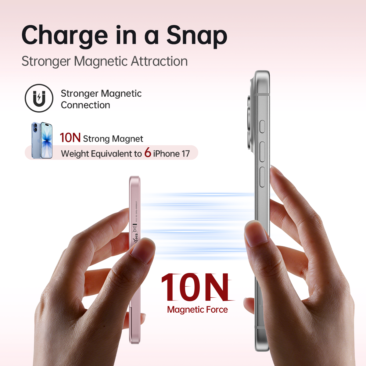 iWALK PowerGrip Air |15W Ultra Slim Magnetic Wireless Power Bank