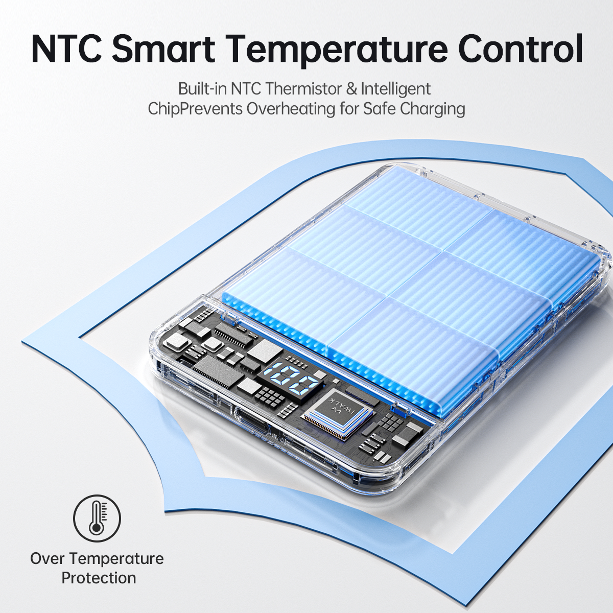 iWALK PowerGrip Air |15W Ultra Slim Magnetic Wireless Power Bank