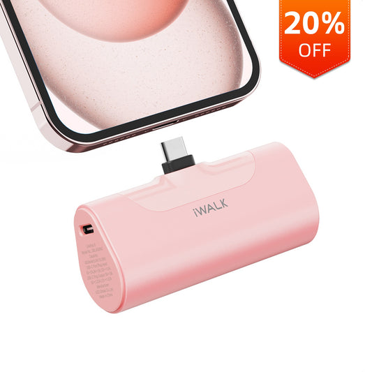 iWALK LinkPod 4 | 4500mAh 20W Portable Charger Built-In USB-C Port