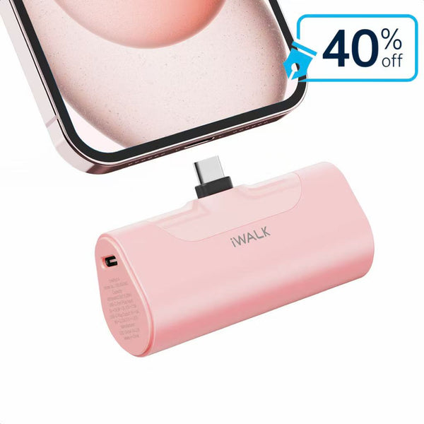 iWALK Linkpod Portable Charger 4,500mAh Fast Charging Power Bank  for iPhone 17/16/15 