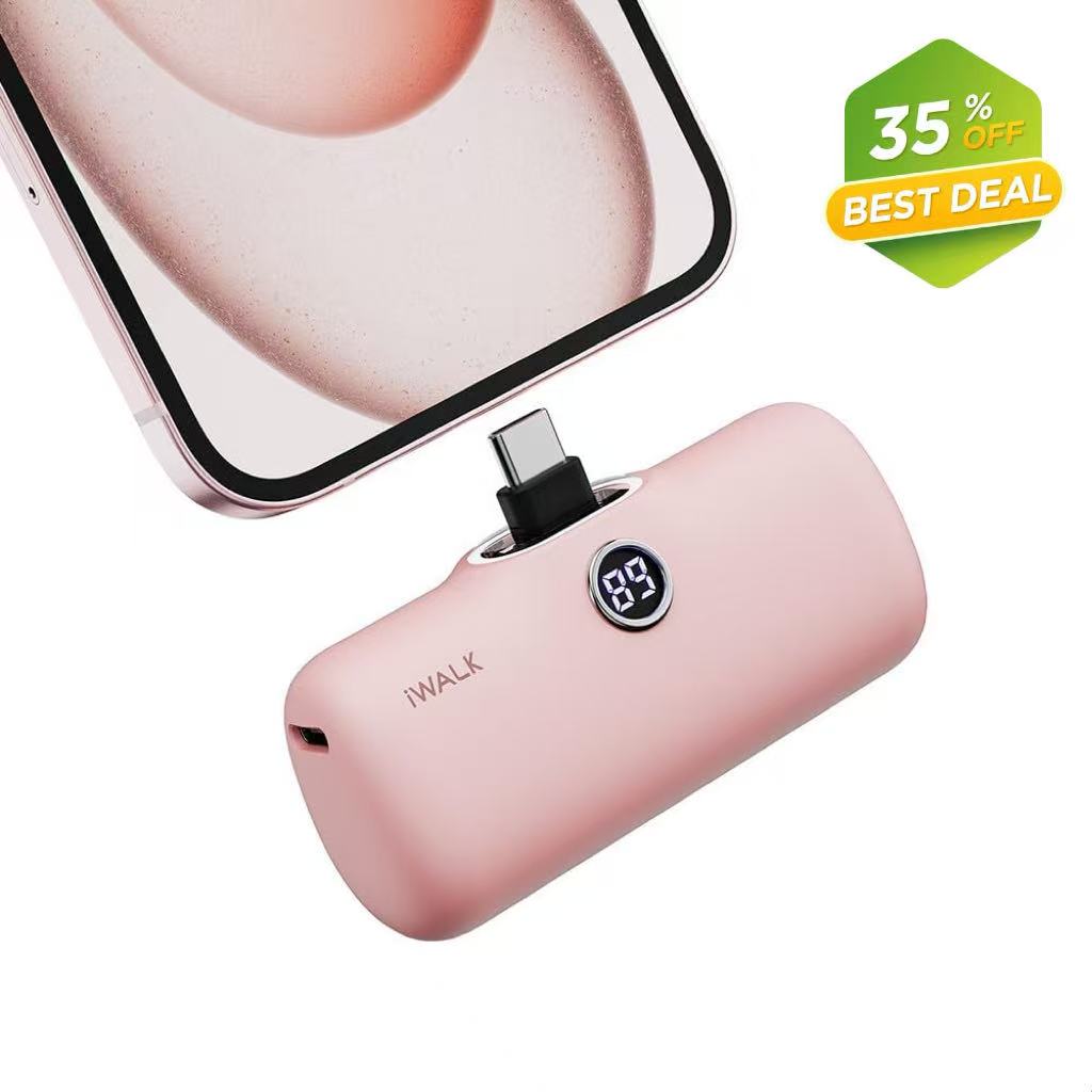 iWALK LinkPod P portable charger 5000mAh with LED digital display