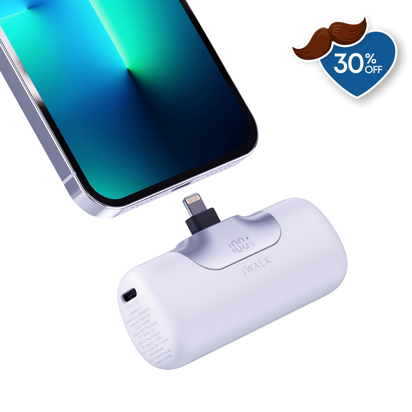 iWALK Portable Charger For iPhone 14 13 12
