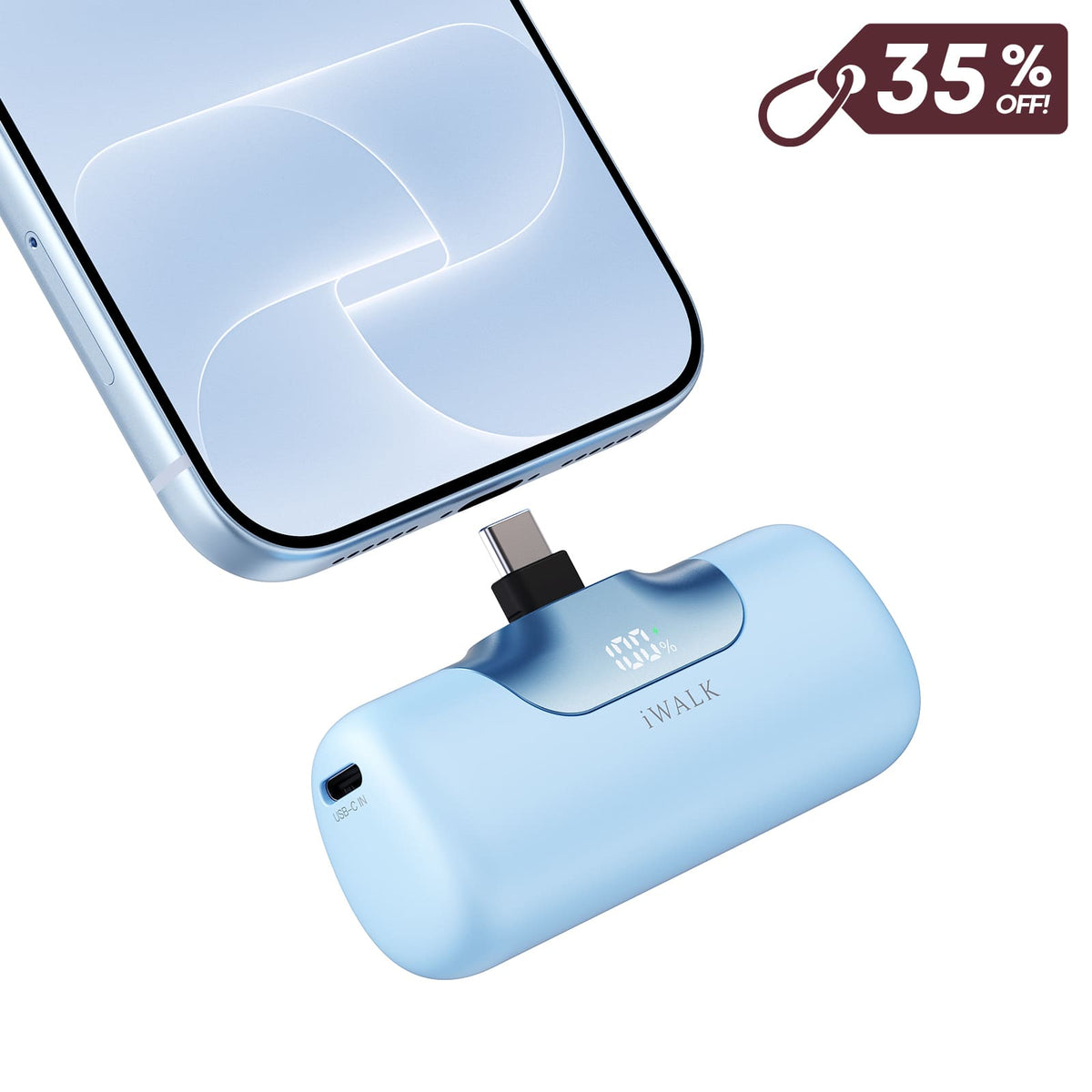 iWALK 5500mAh 22.5W Fast Charging Portable Charger for iPhone 17/16/15 