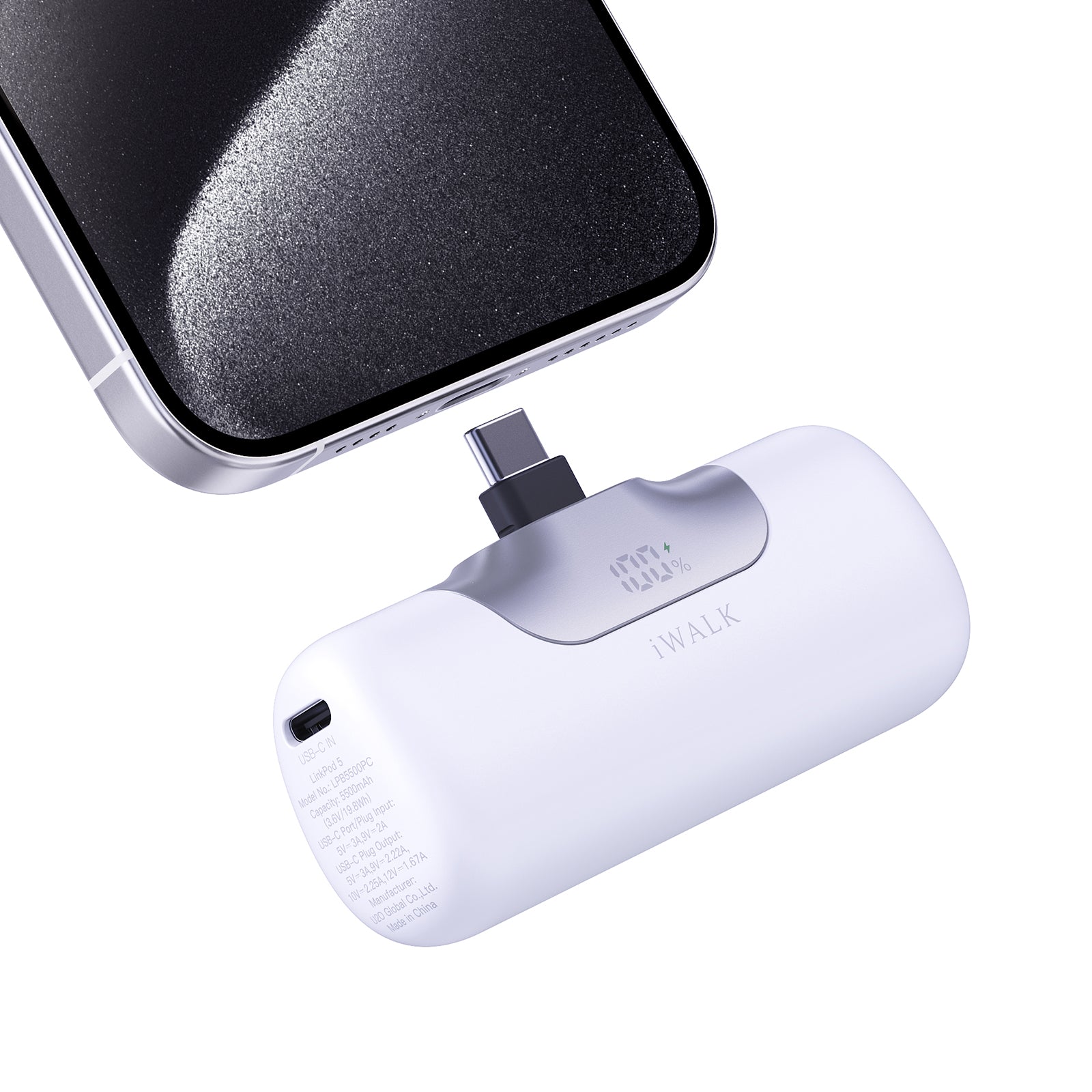 LinkPod 5 5500mAh 22.5W USB C Portable Charger