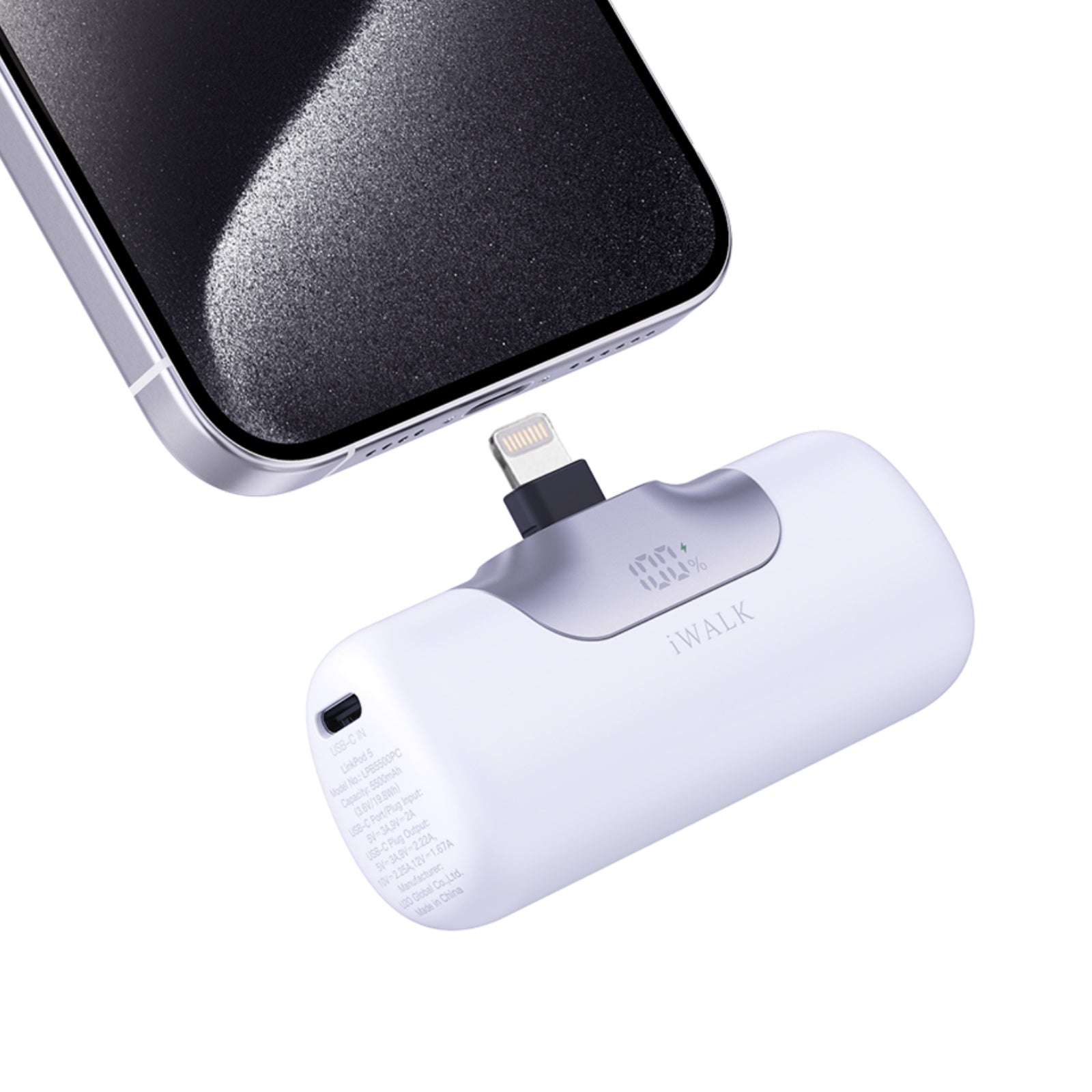 LinkPod 5 5500mAh 22.5W Lightning Port Portable Charger