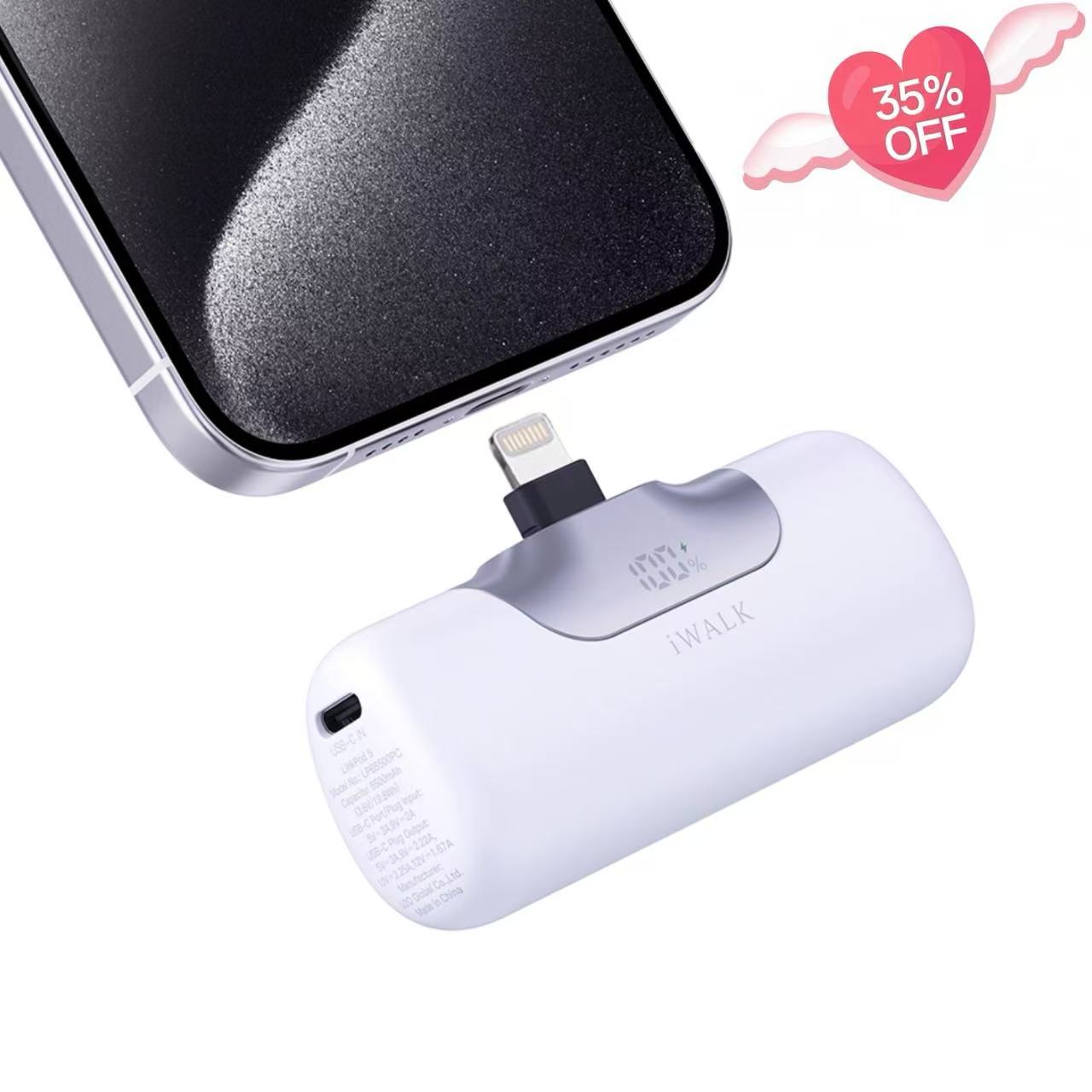 iWALK 5500mAh 22.5W Portable Charger with Lightning Port