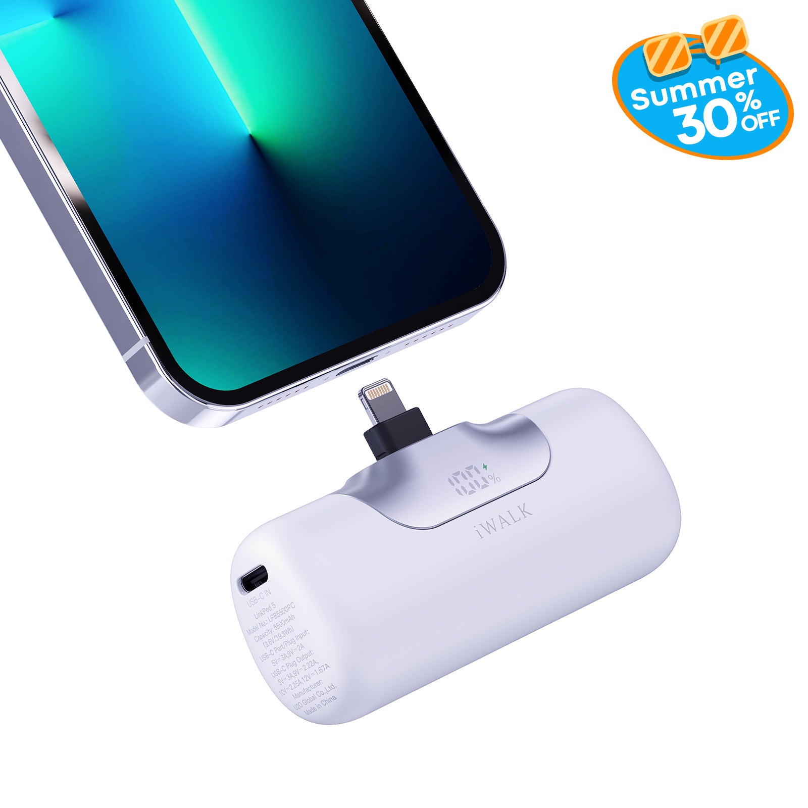iWALK Portable Charger For iPhone 14 13 12