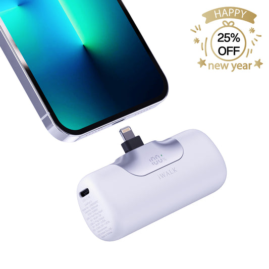 iWALK LinkPod 5 | Cargador portátil USB-C de carga rápida de 5500 mAh y 22,5 W