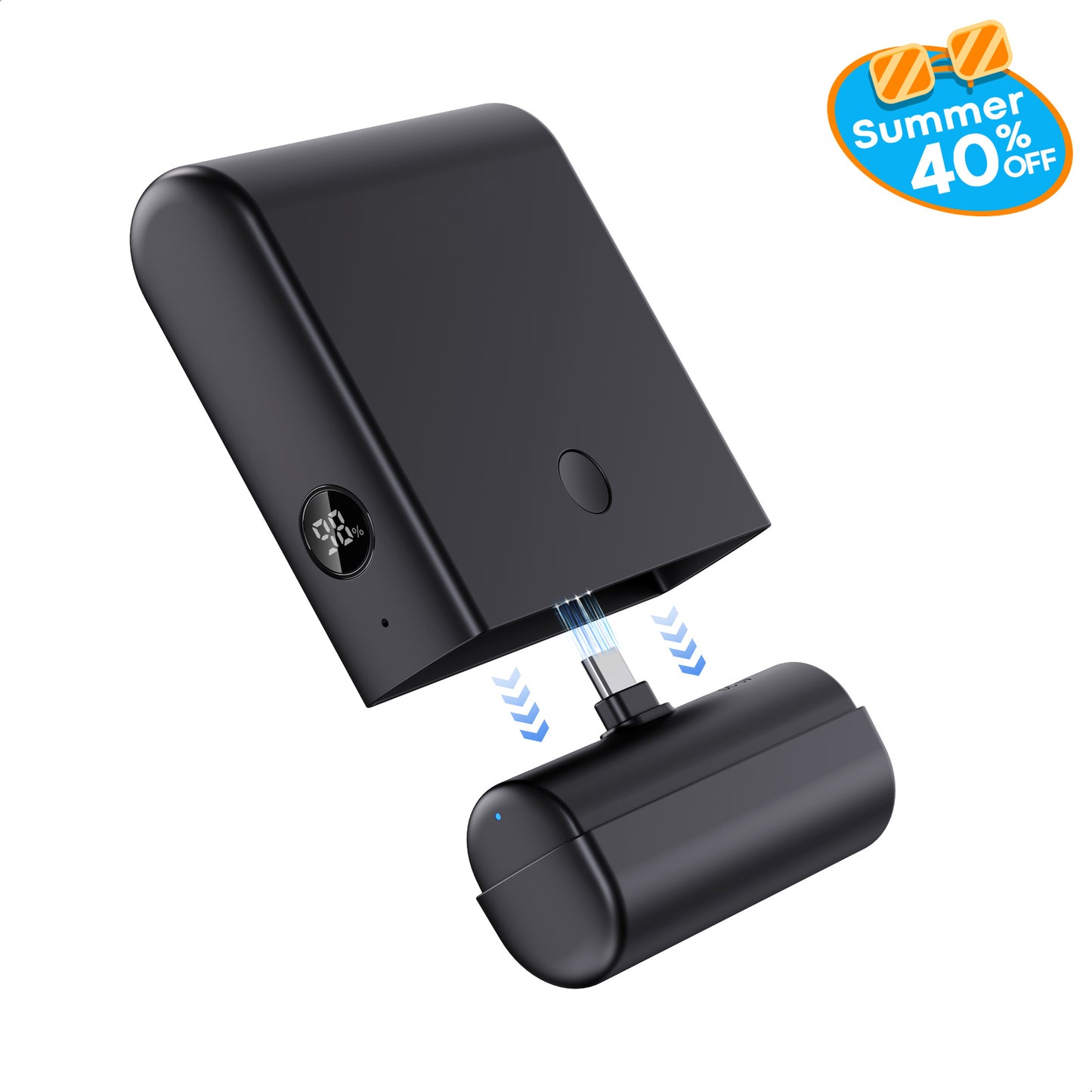 iWALK 13500mAh Portable Charger with Charging Case  for iPhone 17/16/15/ Samsung Galaxy