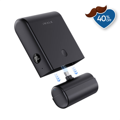 iWALK 13500mAh Portable Charger with Charging Case  for iPhone 17/16/15/ Samsung Galaxy