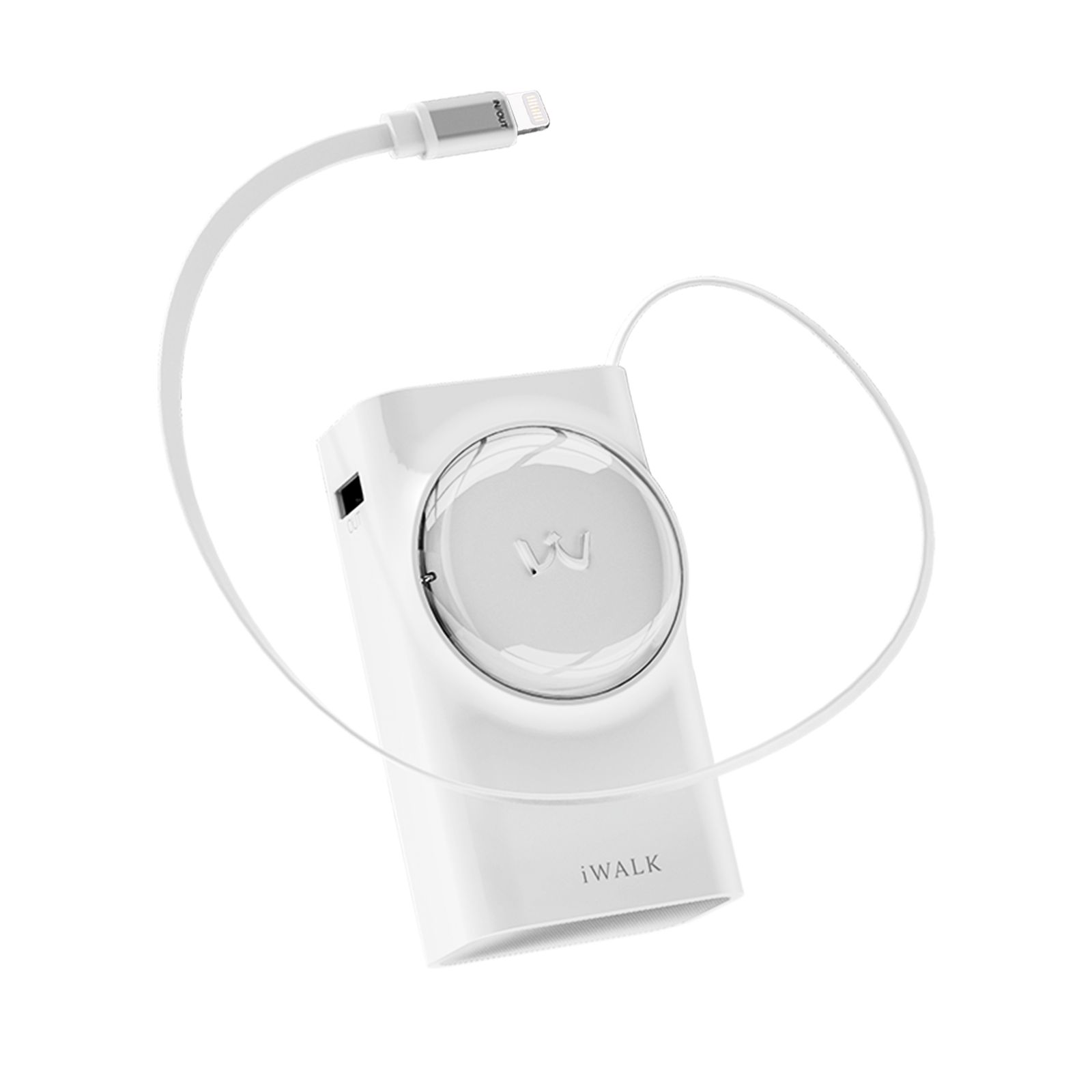 LinkPod Reel 10000 30W Built 2.3ft Lightning Cable Portable Charger