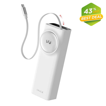 iWALK LinkPod 20000mAh 65W Power Bank with 2.3ft built-in cable