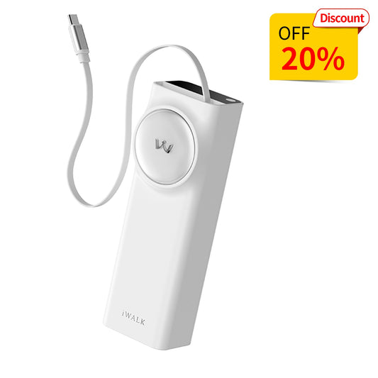iWALK LinkPod Reel 20000|65W Built-in 2.3ft Cable Power Bank