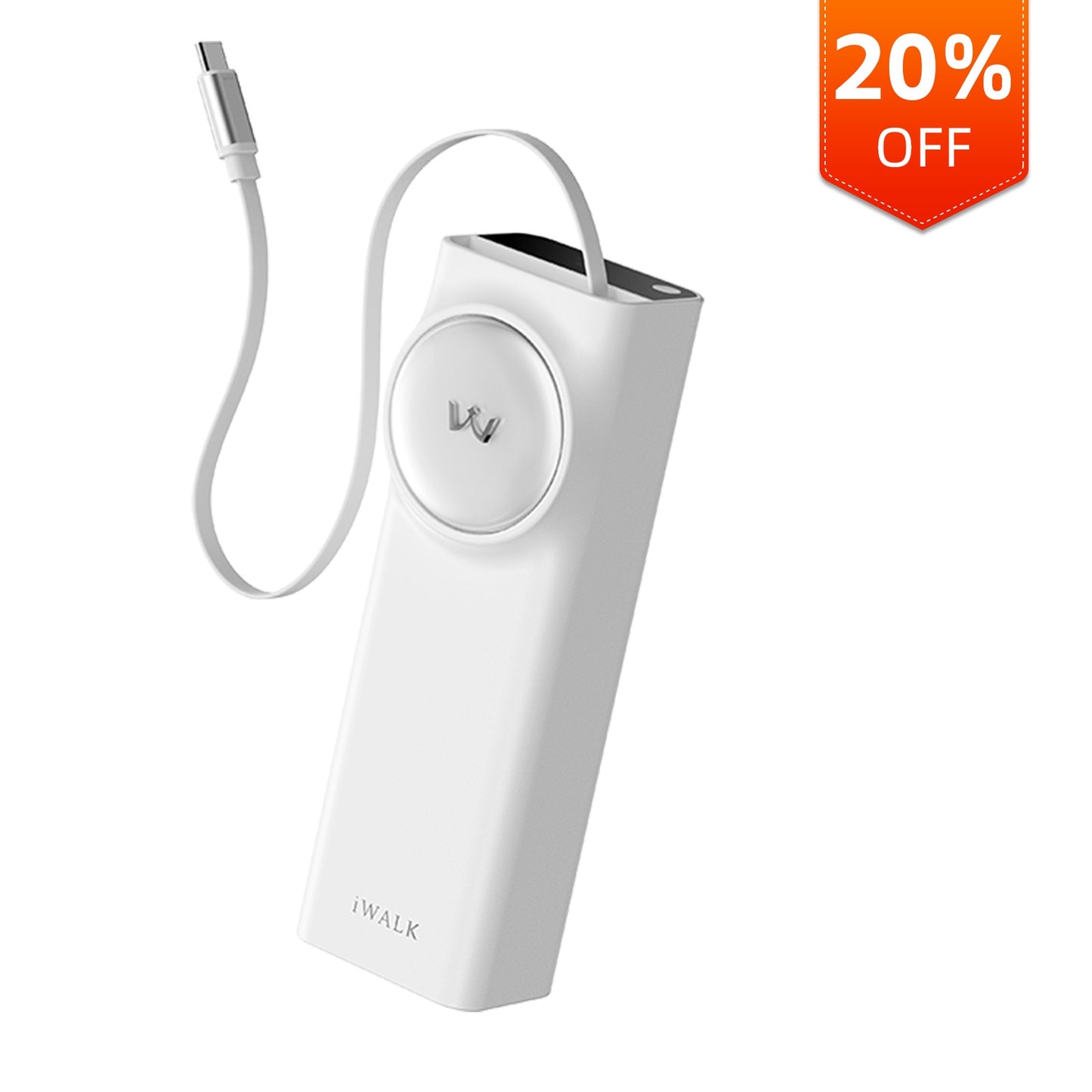 iWALK LinkPod Reel 20000|65W Built-in 2.3ft Cable Power Bank