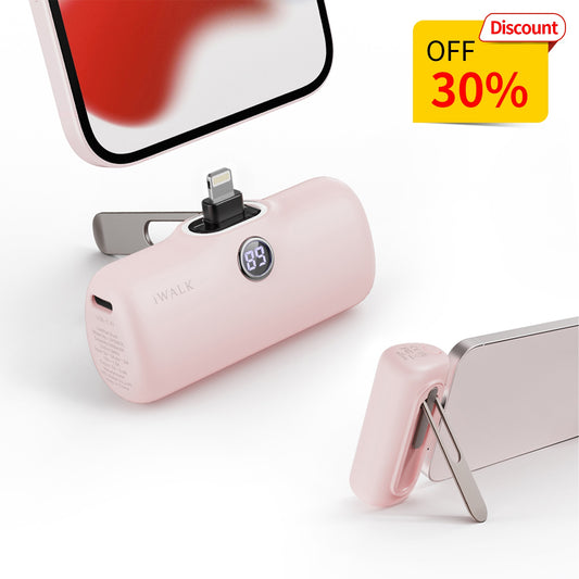 iWALK LinkPod Style|20W Foldable Stand Lightning Port Portable Charger