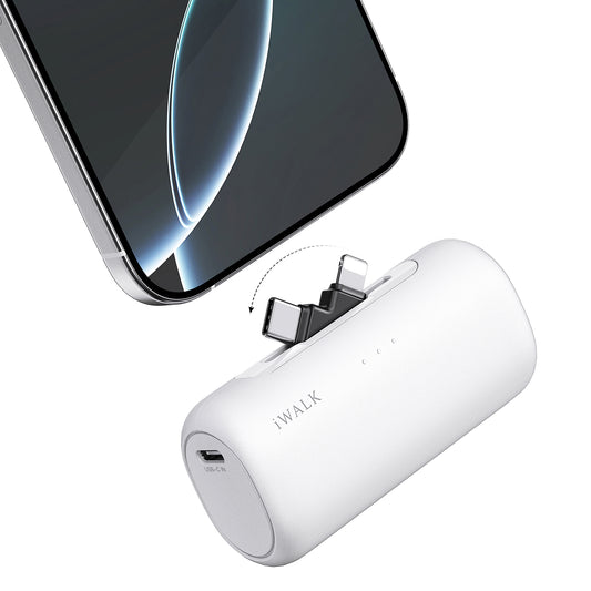 iWALK LinkPod Switch | 5000mAh, comes with USB-C and Lightning Plug Portable Charger