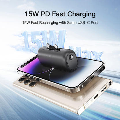 iWALK LinkPod Switch | 5000mAh, comes with USB-C and Lightning Plug Portable Charger