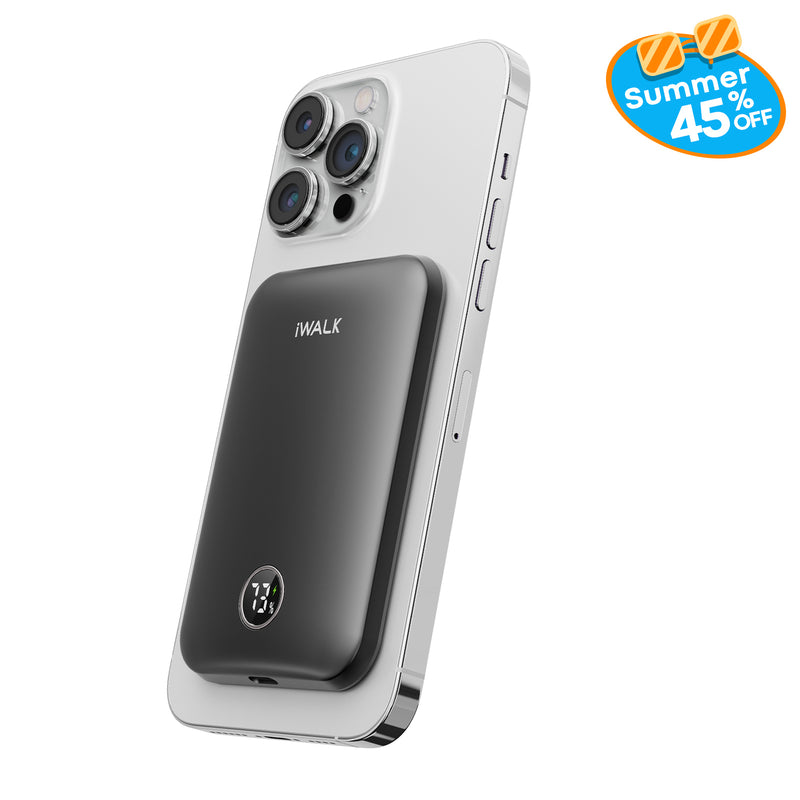 iWALK 5000mAh Ultra Slim Magnetic Wireless Power Bank for iPhone 17/16/15/14/13/1