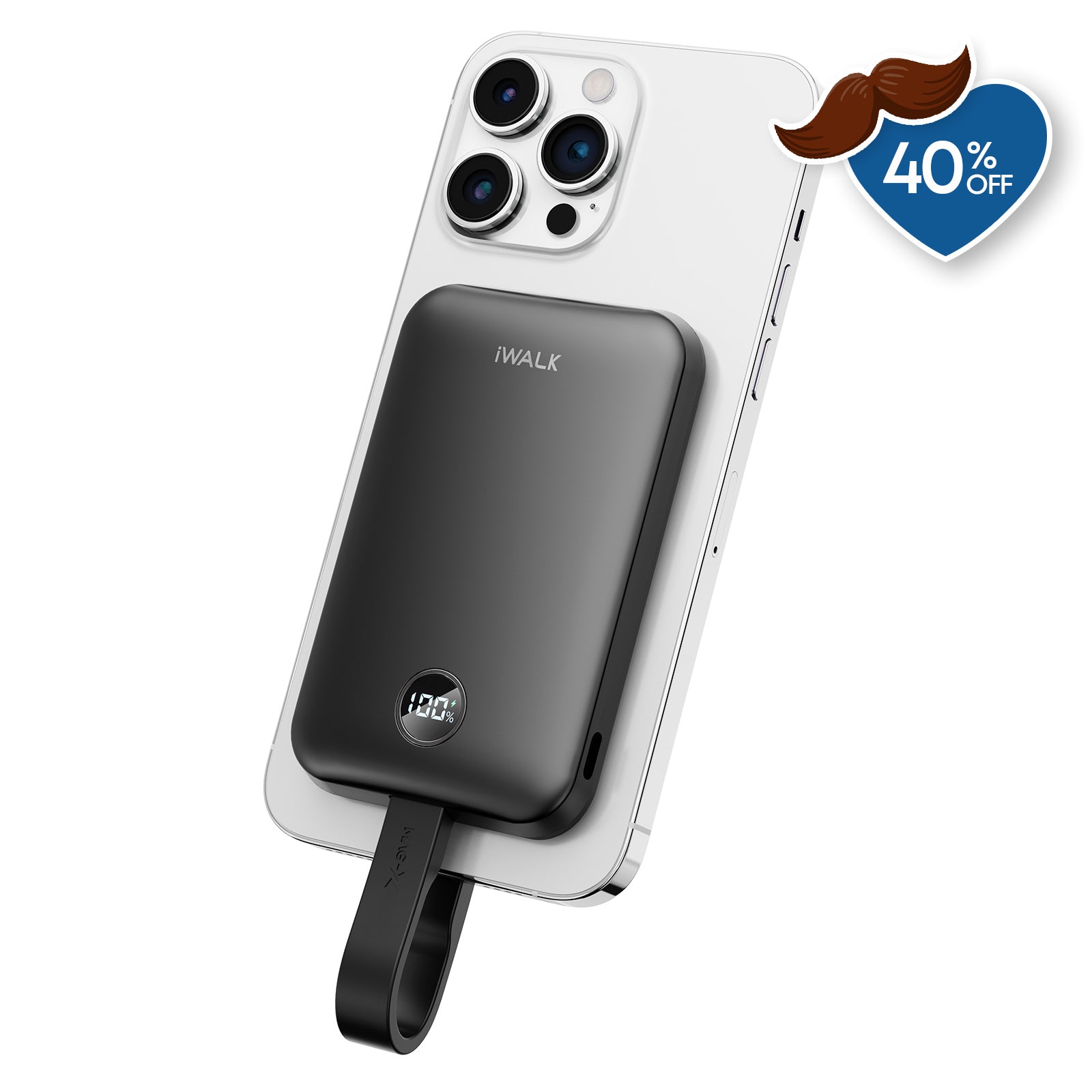 iWALK 30W USB-C Cable Magnetic Portable Charger