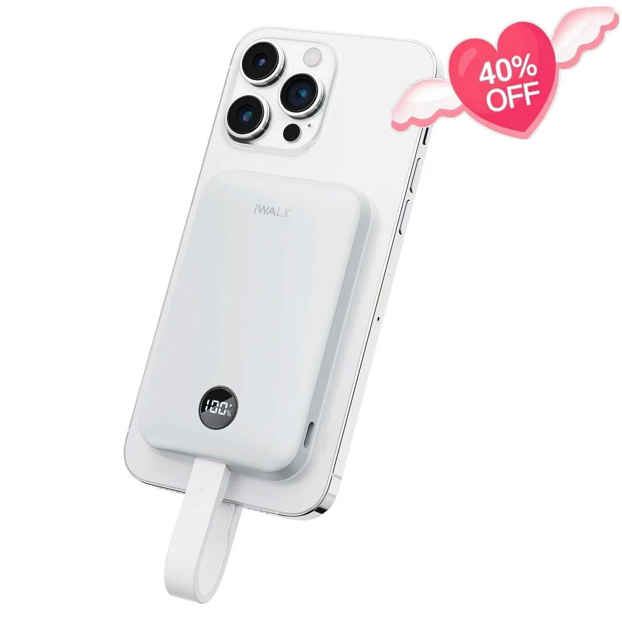 iWALK 30W Magnetic Power Bank with  USB-C Cable